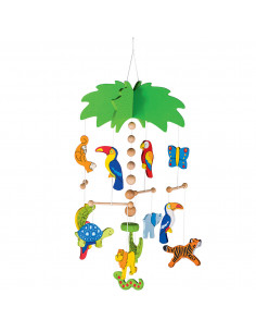 Houten Mobiel Palmboom