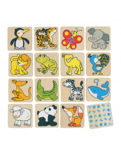 Houten Memo Dieren, 32dlg.