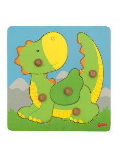 Houten Noppenpuzzel Draak,...