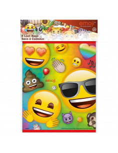 Emoji Uitdeelzakjes, 8st.