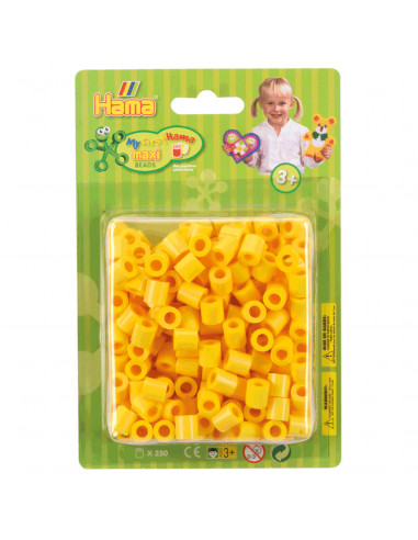 Hama Strijkkralen Maxi - Geel, 250st.