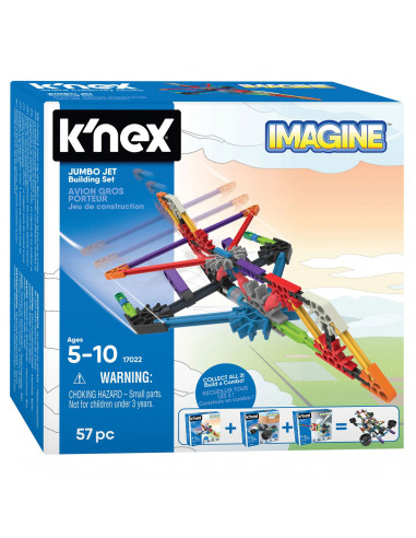 K'Nex Bouwset - Jumbo Jet, 57dlg.