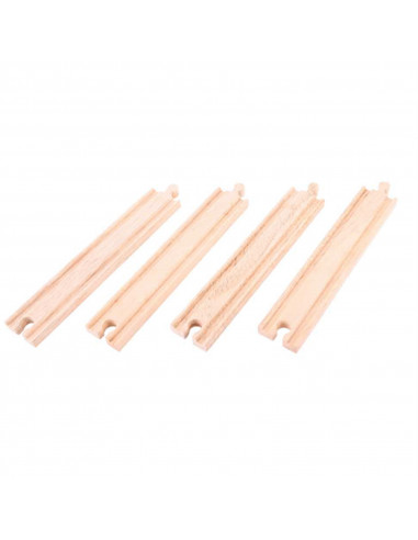 BigJigs houten Rails Recht Lang (4...