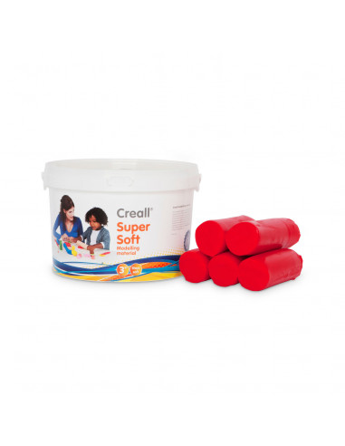 Creall Supersoft klei Rood, 1750gr.