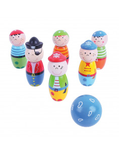 Houten Bowlingset Piraten,...