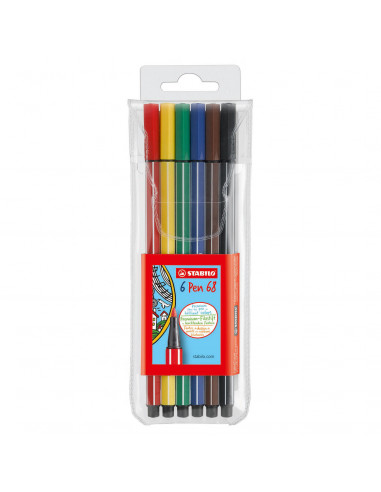 STABILO Pen 68 - 6 Kleuren