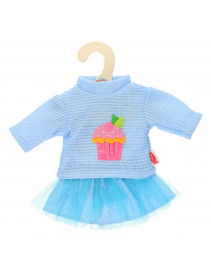 Poppen Pullover met Rok...