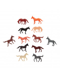 Kunststof Paardjes, 12st. 