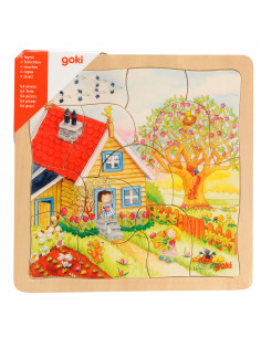 4-lagen Puzzel Seizoenen,...