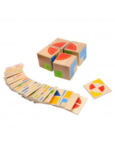 Houten Patronenspel Kubus BT