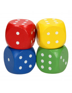 Houten Dobbelsteen Set...