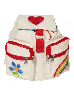 Kleur je eigen Rugzak Rood BT