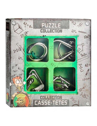 Metalen Breinpuzzels Junior, 4st.
