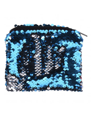 Glitter Portemonnee Pailletten Blauw BT