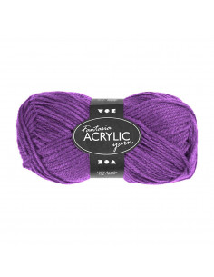 Acrylgaren Neon - Paars, 50gr