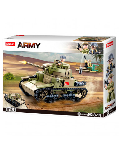 Sluban WWII - Italiaanse Tank 2in1