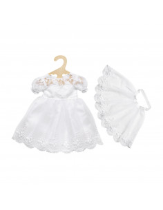 Poppen Trouwjurk met...