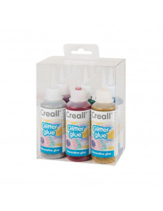Creall Glitterlijmset, 6x100ml