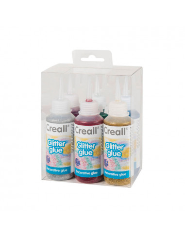 Creall Glitterlijmset, 6x100ml