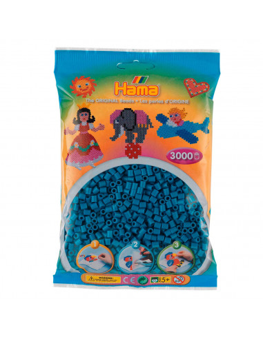 Hama Strijkkralen - Petrol Blauw...