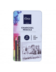 Potloden Houtskool 12 stuks