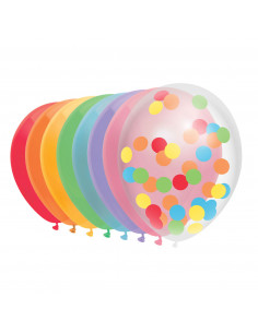 Ballonnen Regenboog, 10st.