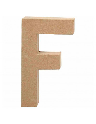 Letter Papier-mache - F