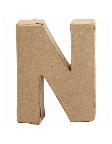 Letter Papier-mache Klein - N