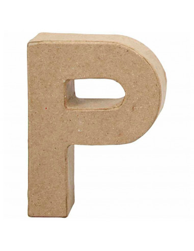 Letter Papier-mache Klein - P
