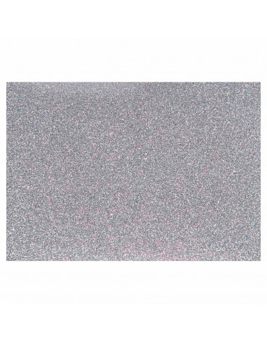 Opstrijkfolie Glitter Zilver, A5