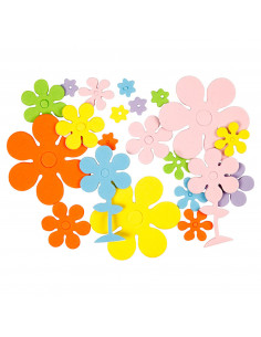 Foamvormen Bloemen, 100st.