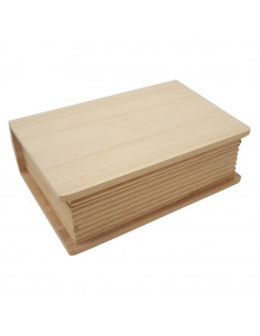 Kist Boek Vorm Paulownia 20cm