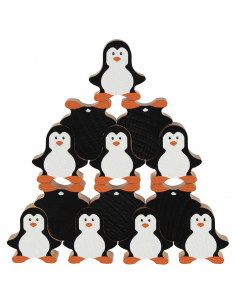 Houten Stapelspel Pinguin