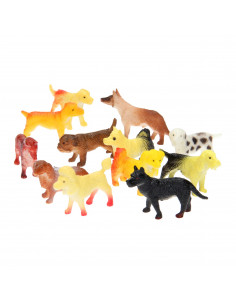 Speelfiguren Honden 12st.