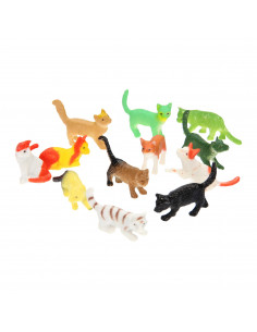 Speelfiguren Katten 12st.