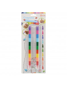 10-in-1 Waskrijt Pen, 2st. 