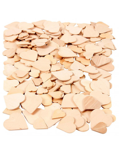 Houten Hartjes, 250st.