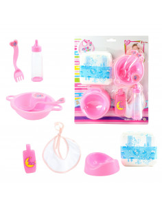 Verzorgingsset voor babypop op kaart