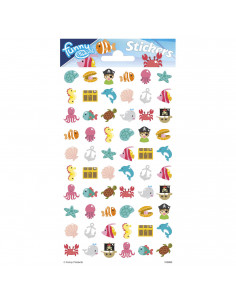 Stickervel Puffy Oceaan