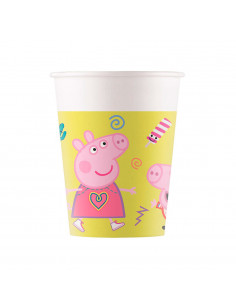 Bekers Peppa Pig, 8st.