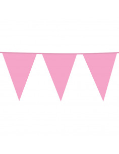 Vlaggenlijn XL 10 Meter Roze