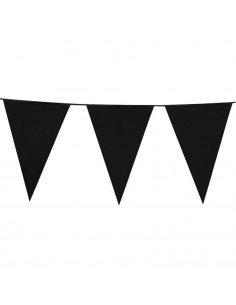 Vlaggenlijn XL 10 Meter Zwart