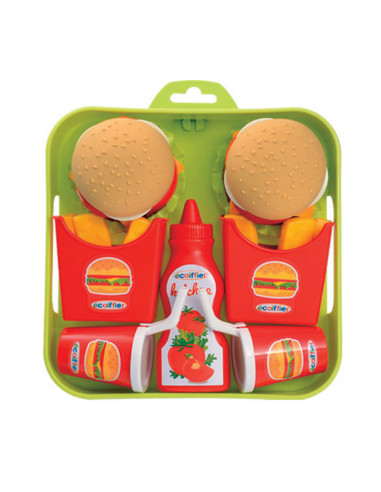 Ecoiffier 100% Chef Hamburgerset op...