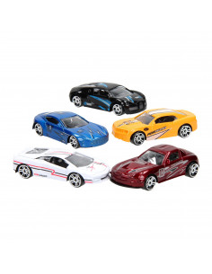 Super Cars Die-cast Auto, 5st.