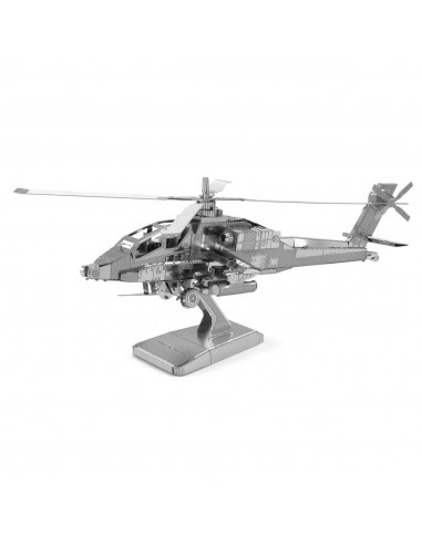 Metal Earth AH-64 Apache Zilver Editie