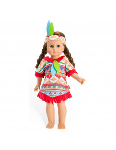 Poppen Indianenset Blauwe...