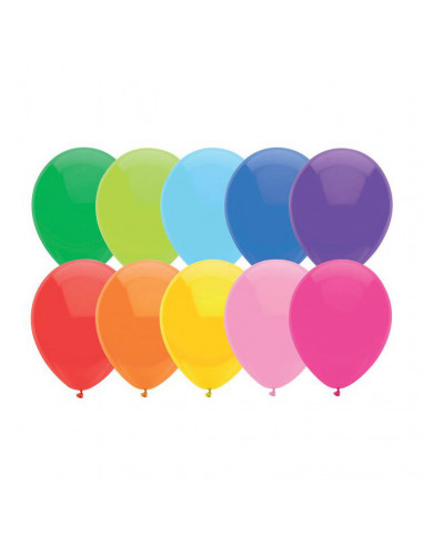 Ballonnen Gekleurd, 10st.