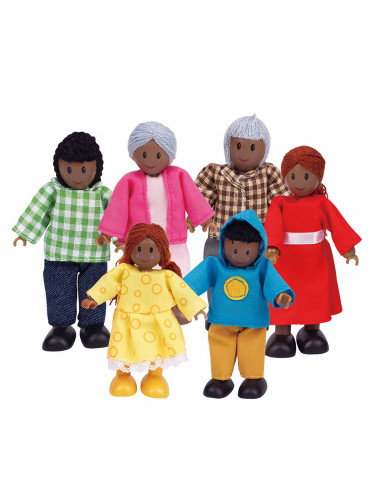 Hape Poppenhuis Familie Afrikaans