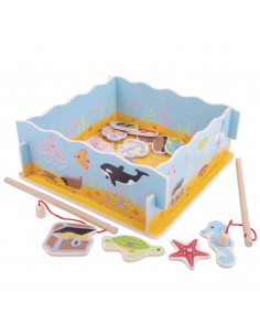 Houten Magnetisch Visspel