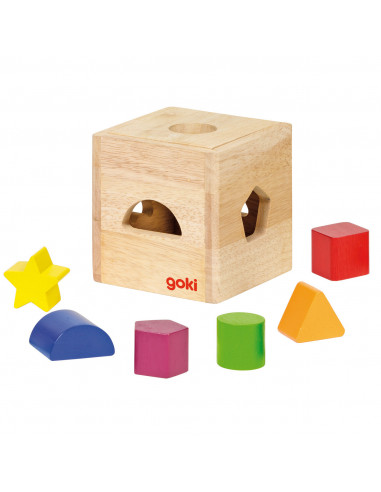 Houten Sorteerkubus met Blokken